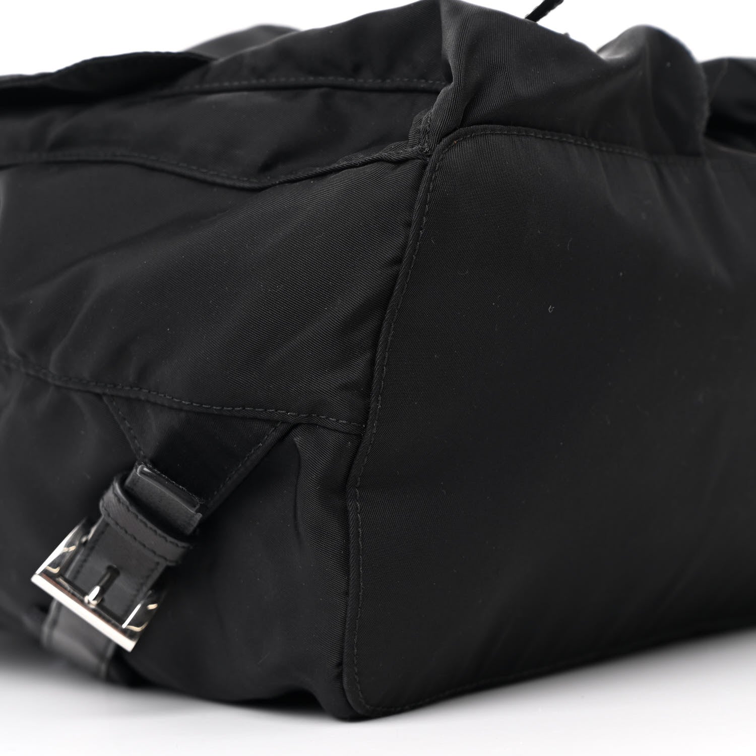 Prada Tessuto Nylon Saffiano Medium Backpack Black 9 of 13