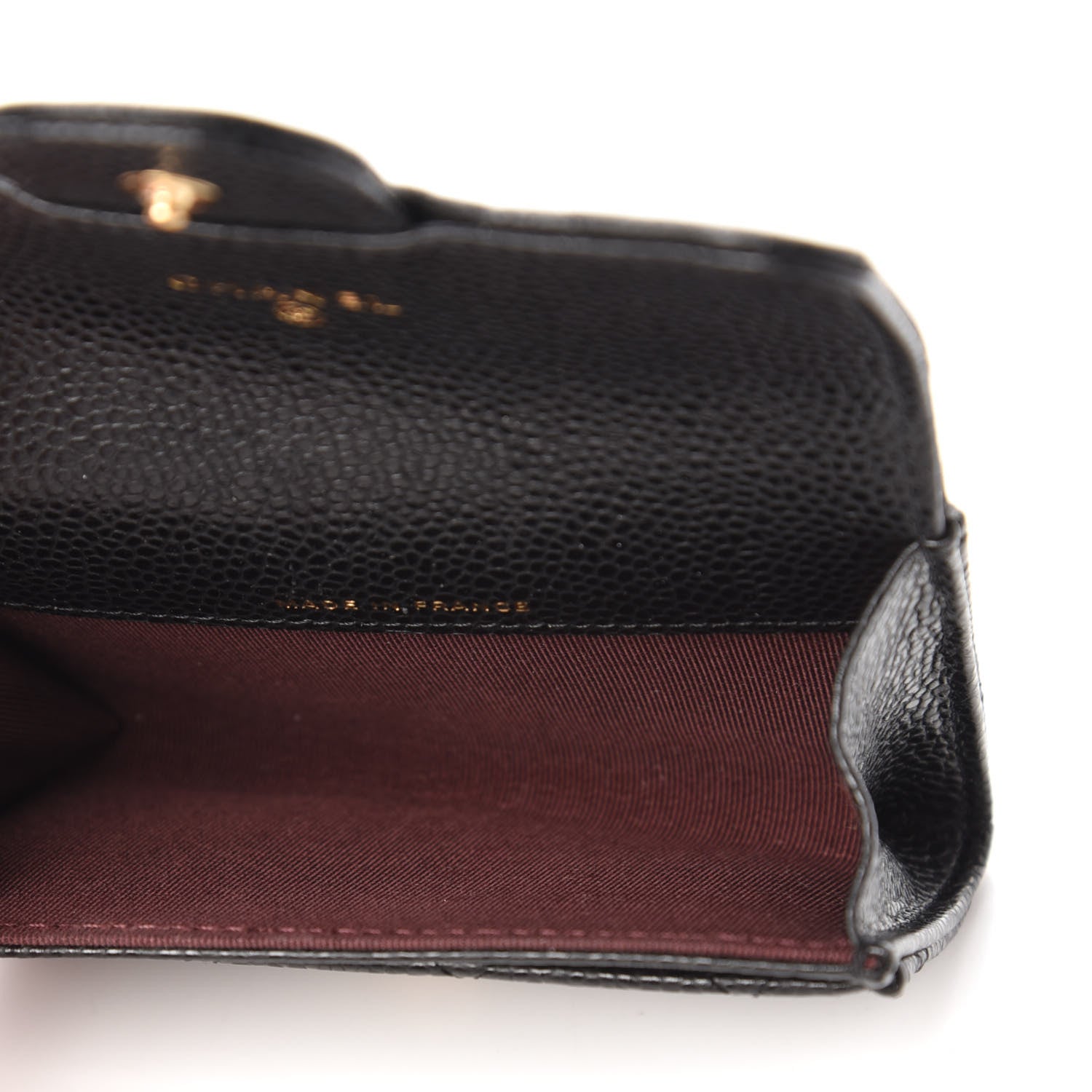 Chanel Caviar Quilted Flap Card Holder Wallet Black 5 of 12