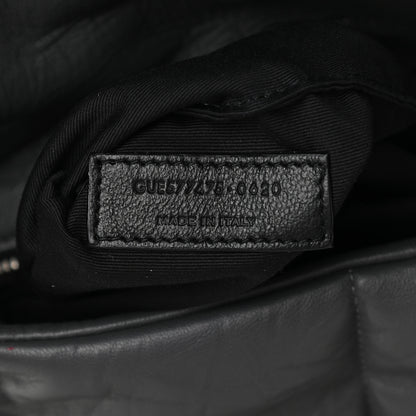 Saint Laurent Calfskin Quilted Medium Loulou Puffer Monogram Chain Satchel Concrete 7 of 9