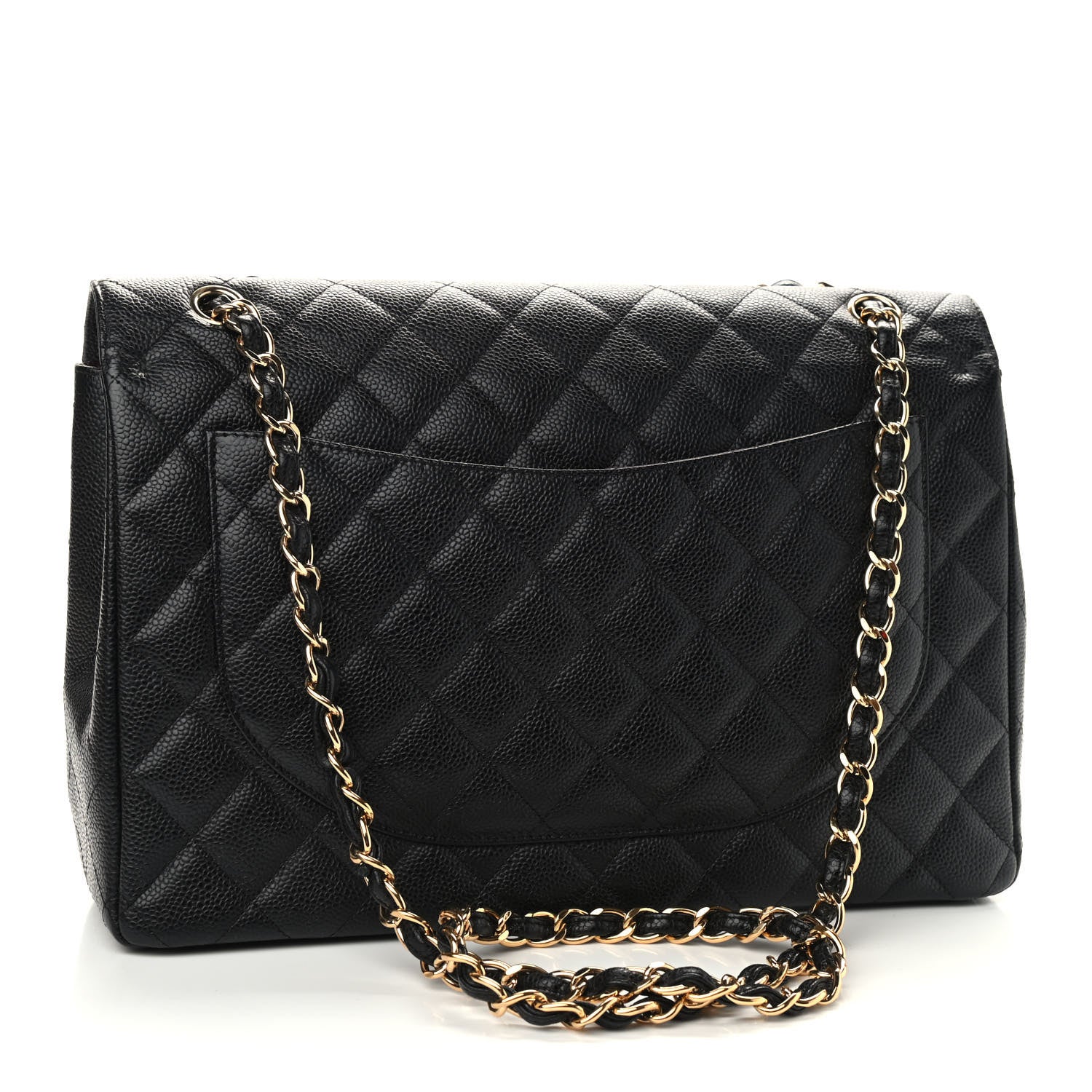 Chanel Caviar Quilted Maxi Double Flap Black 2 of 8