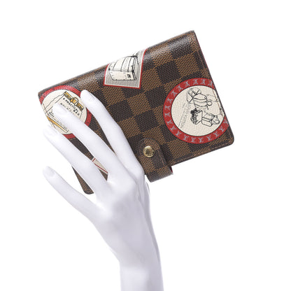 Louis Vuitton Damier Ebene Patch Small Ring Agenda Cover 2 of 6