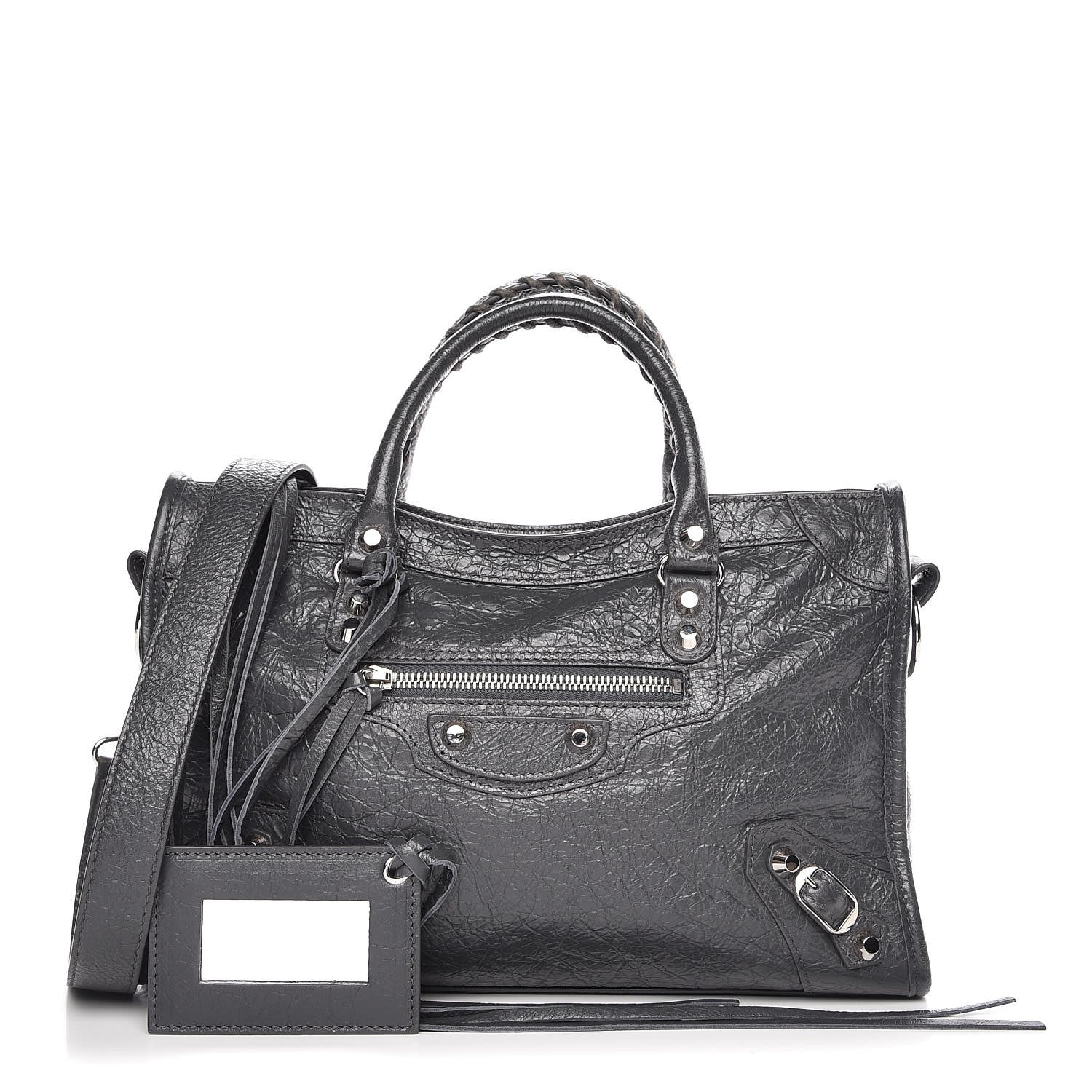 Balenciaga Agneau Classic Silver Hardware S City Gris Fossile 1 of 7