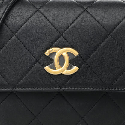 Chanel Calfskin Quilted Pearl Small About Pearls Hobo Bag Black 8 of 10