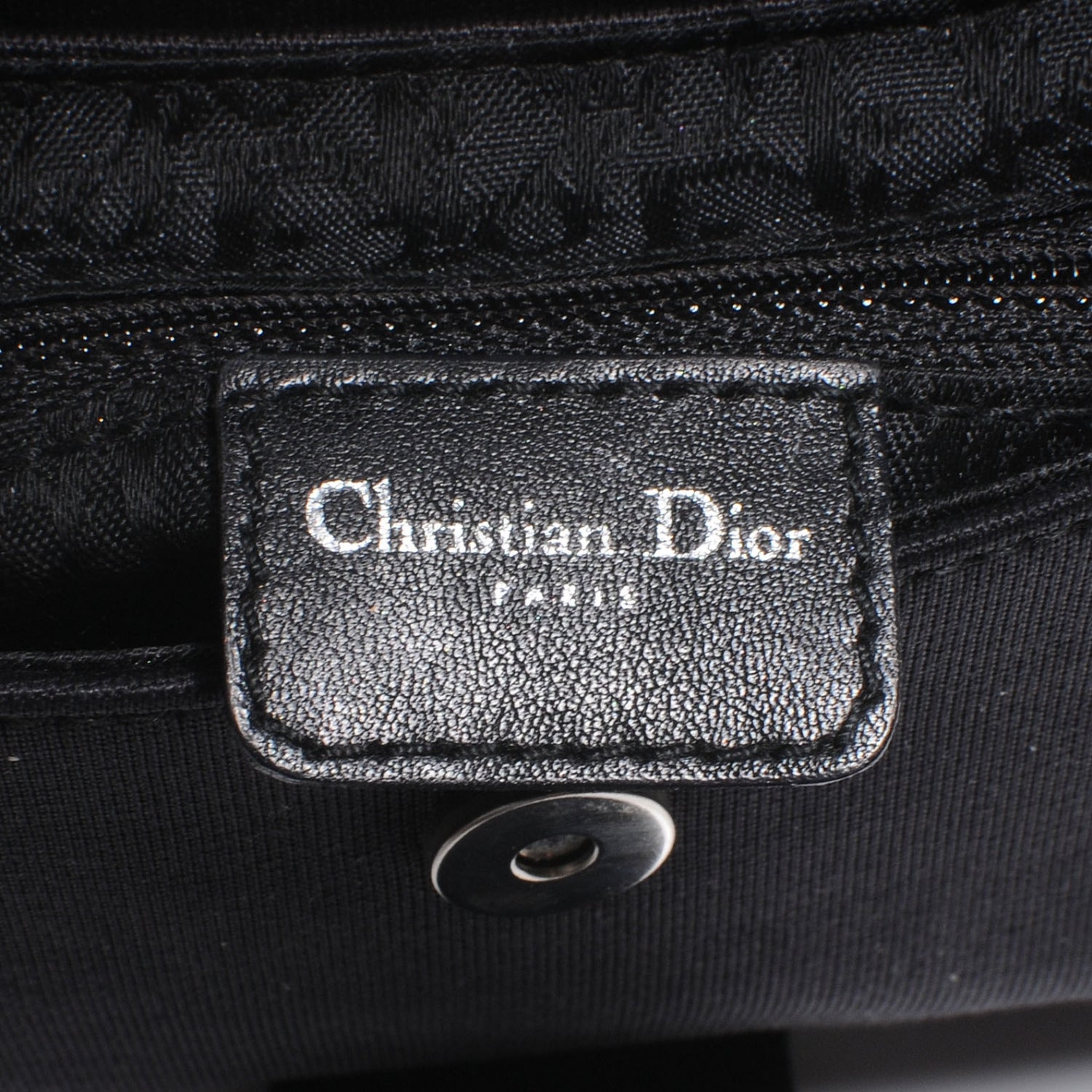 Christian Dior Silk Jersey Hardcore Bag Black 7 of 7