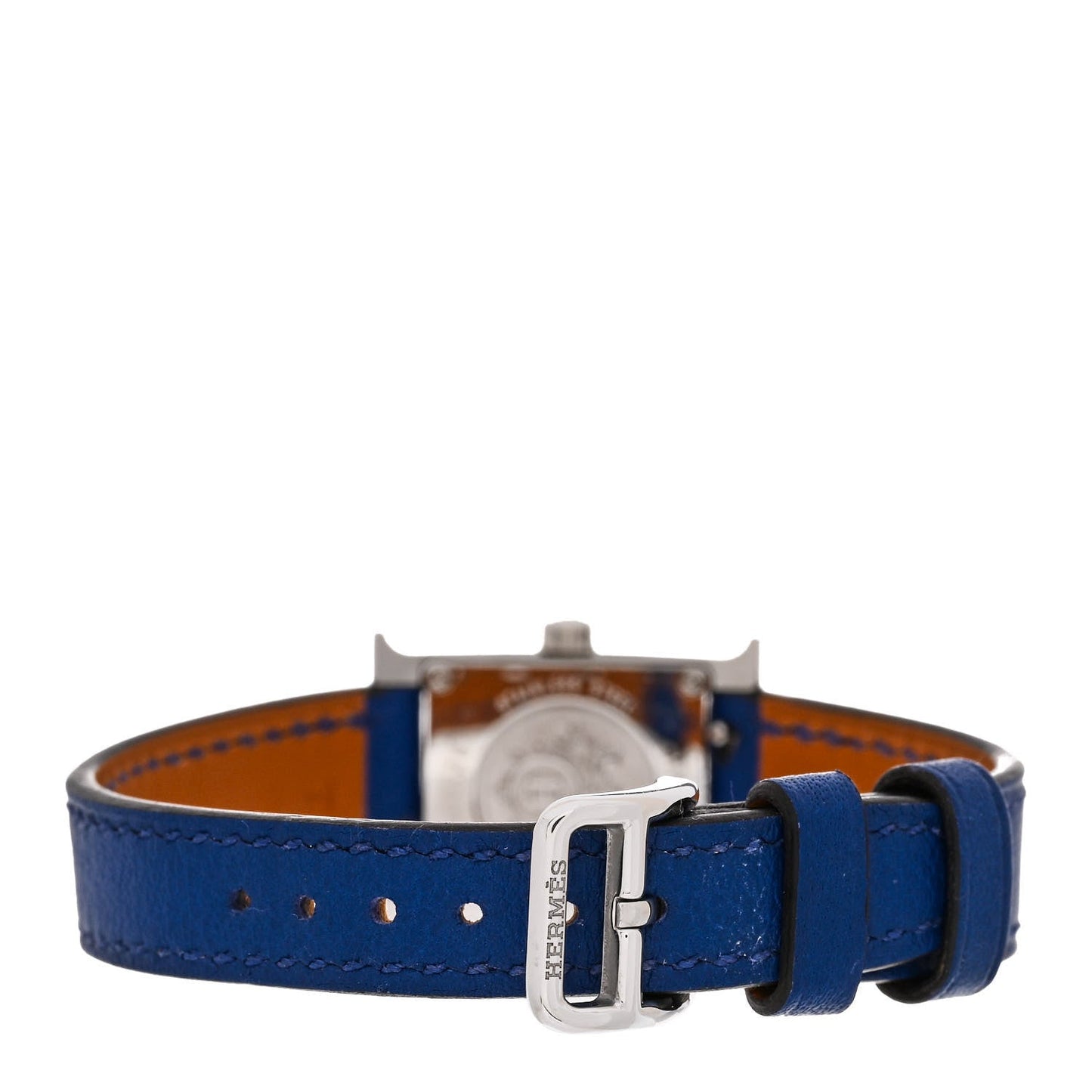 Stainless Steel Swift 17.2mm Heure H Hour Quartz Watch Bleu Electrique