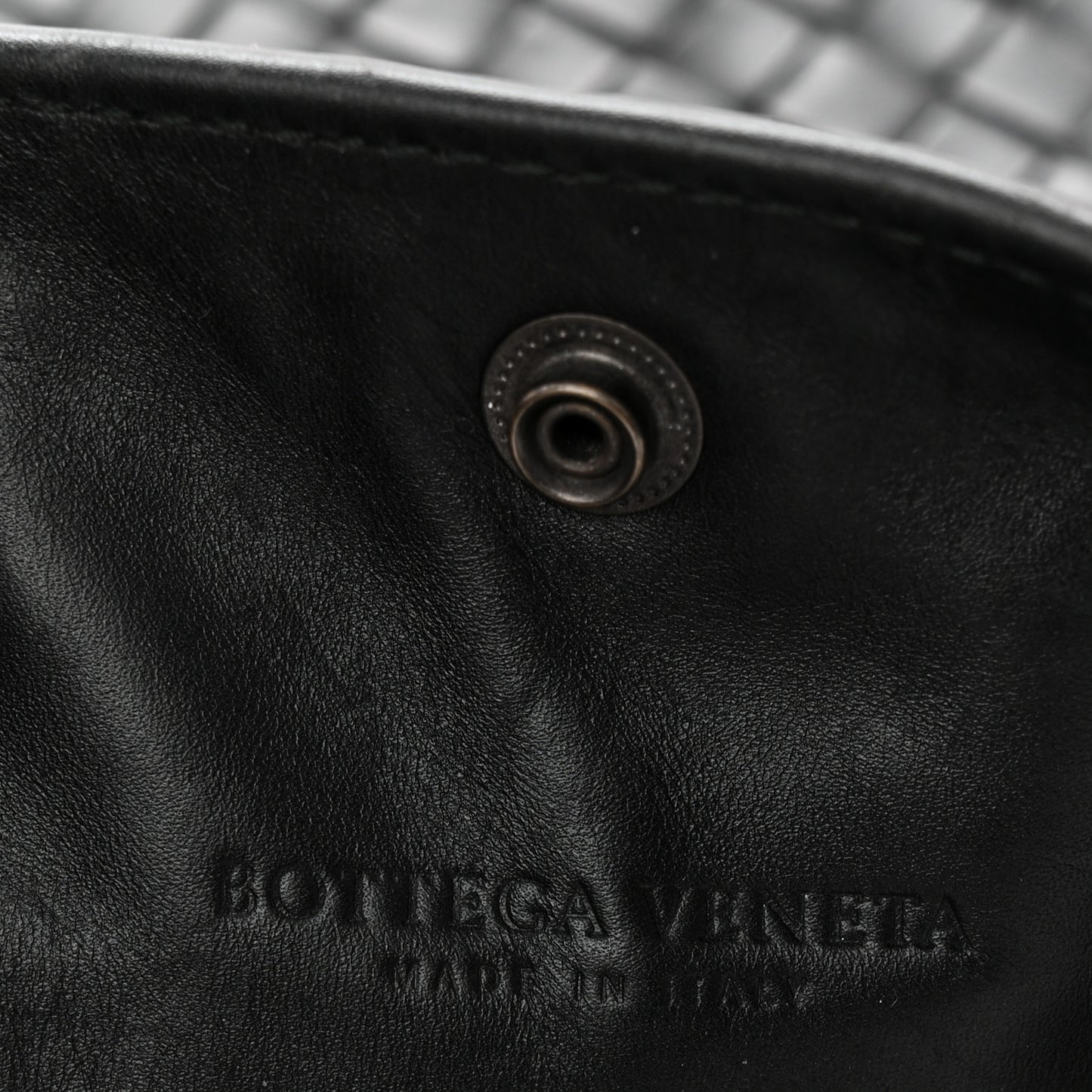 Nappa Intrecciato Light Calf Shopper Tote Black
