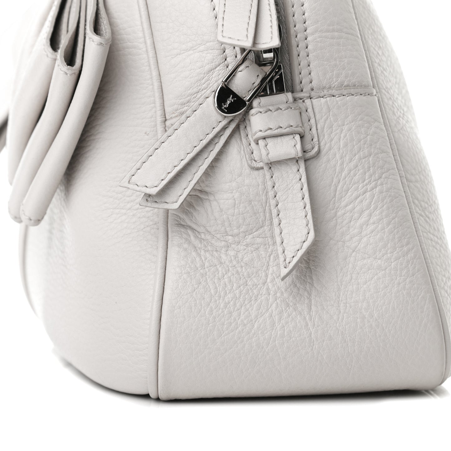 Calfskin Small Y Bow Tote White