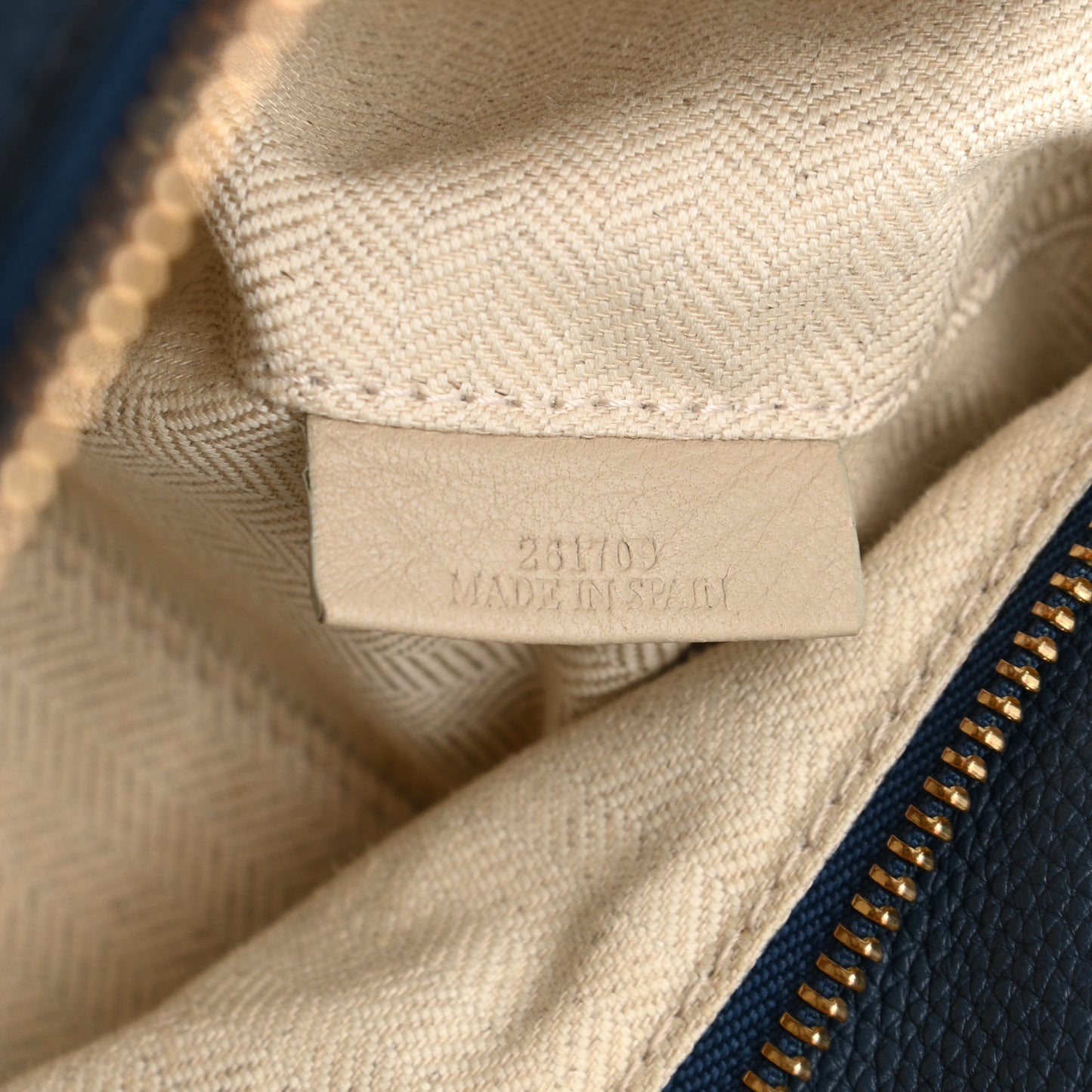 Calfskin Medium Puzzle Bag Marine