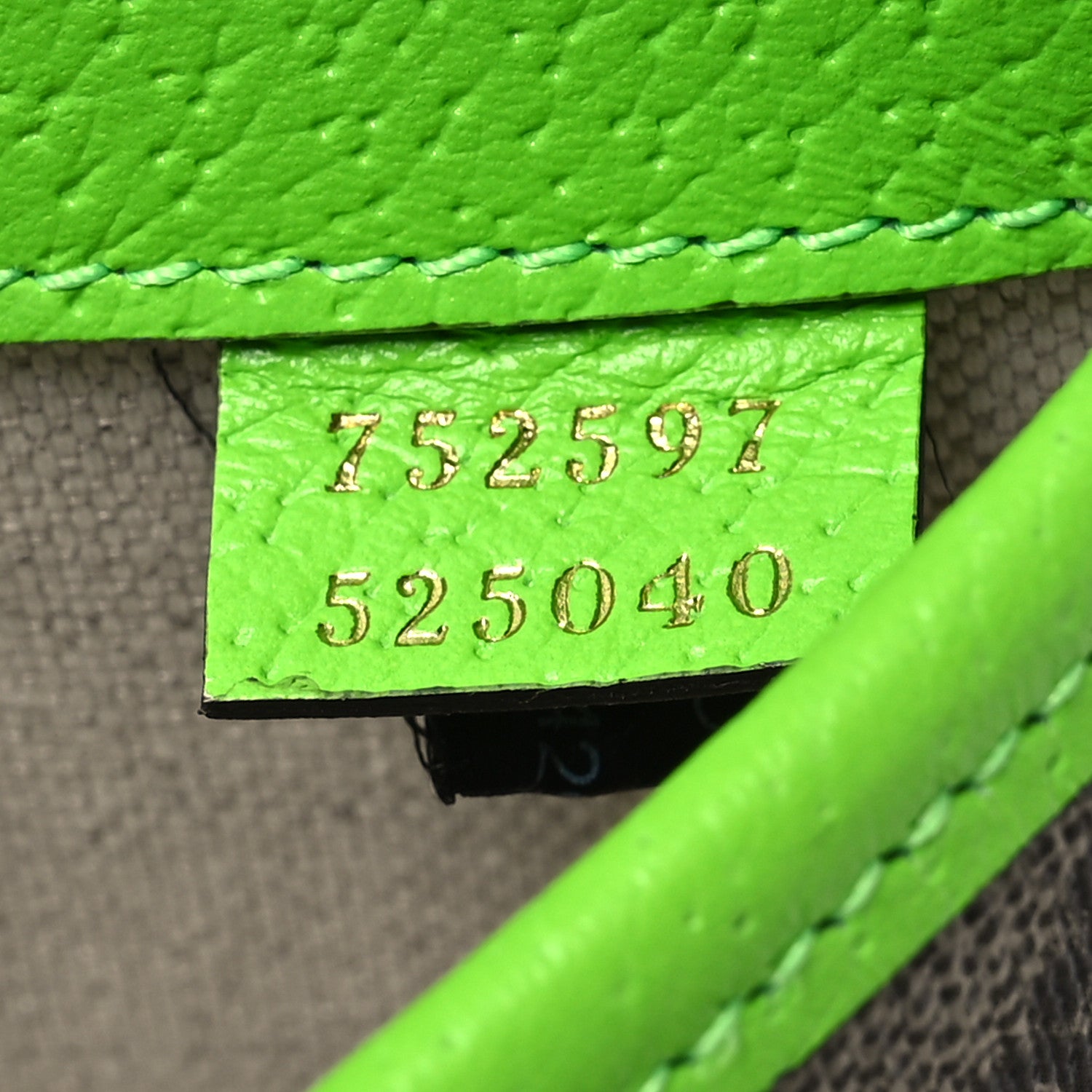Gucci GG Supreme Monogram Web Small Ophidia Belt Bag Beige Ebony Electric Green 7 of 10