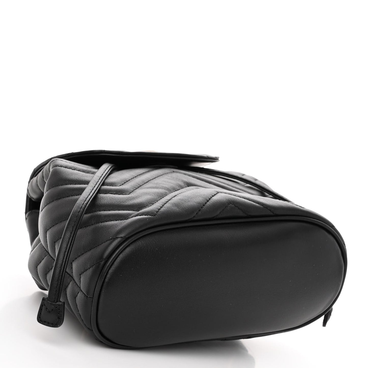 Calfskin Matelasse GG Marmont Flap Backpack Black