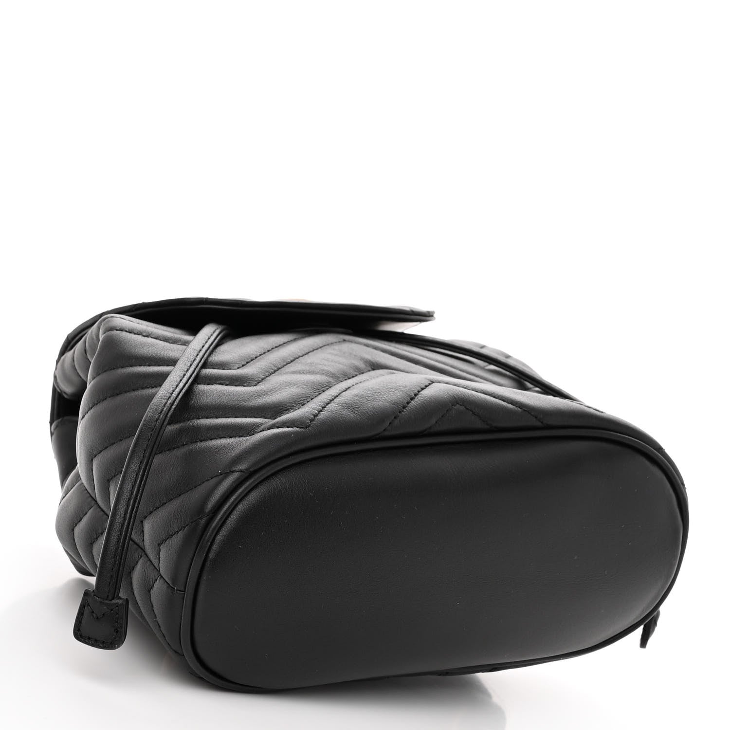 Gucci Calfskin Matelasse GG Marmont Flap Backpack Black 4 of 9