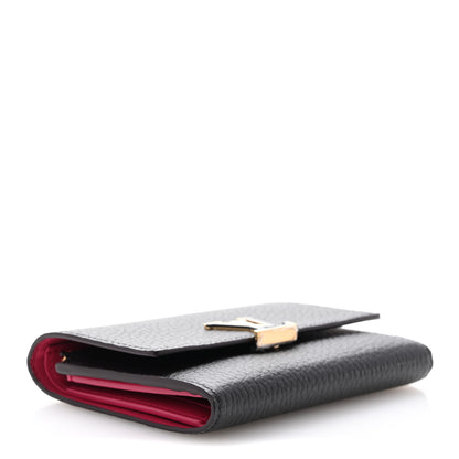 Louis Vuitton Taurillon Capucines Compact Wallet Black 4 of 11