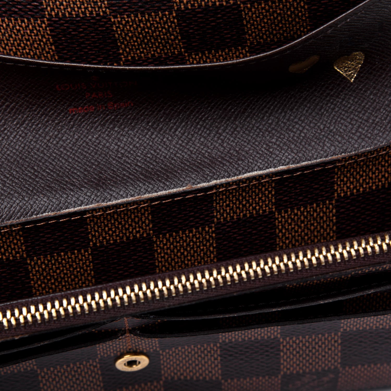 Louis Vuitton Damier Ebene Emilie Wallet 11 of 15