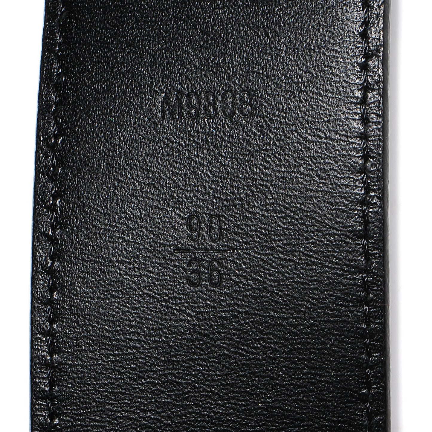 Damier Graphite LV Initiales Belt 90 36