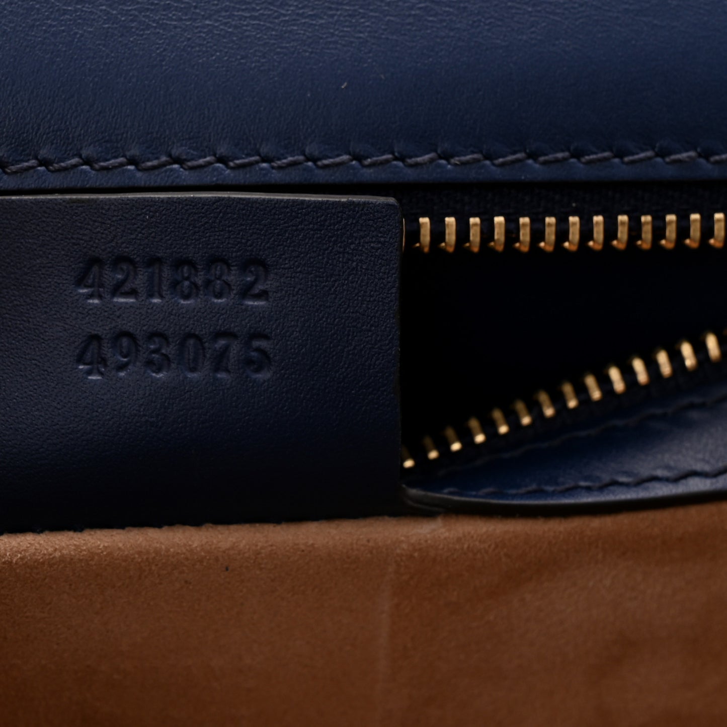 Vitello Fontanella Web Small Sylvie Shoulder Bag Blue Agata