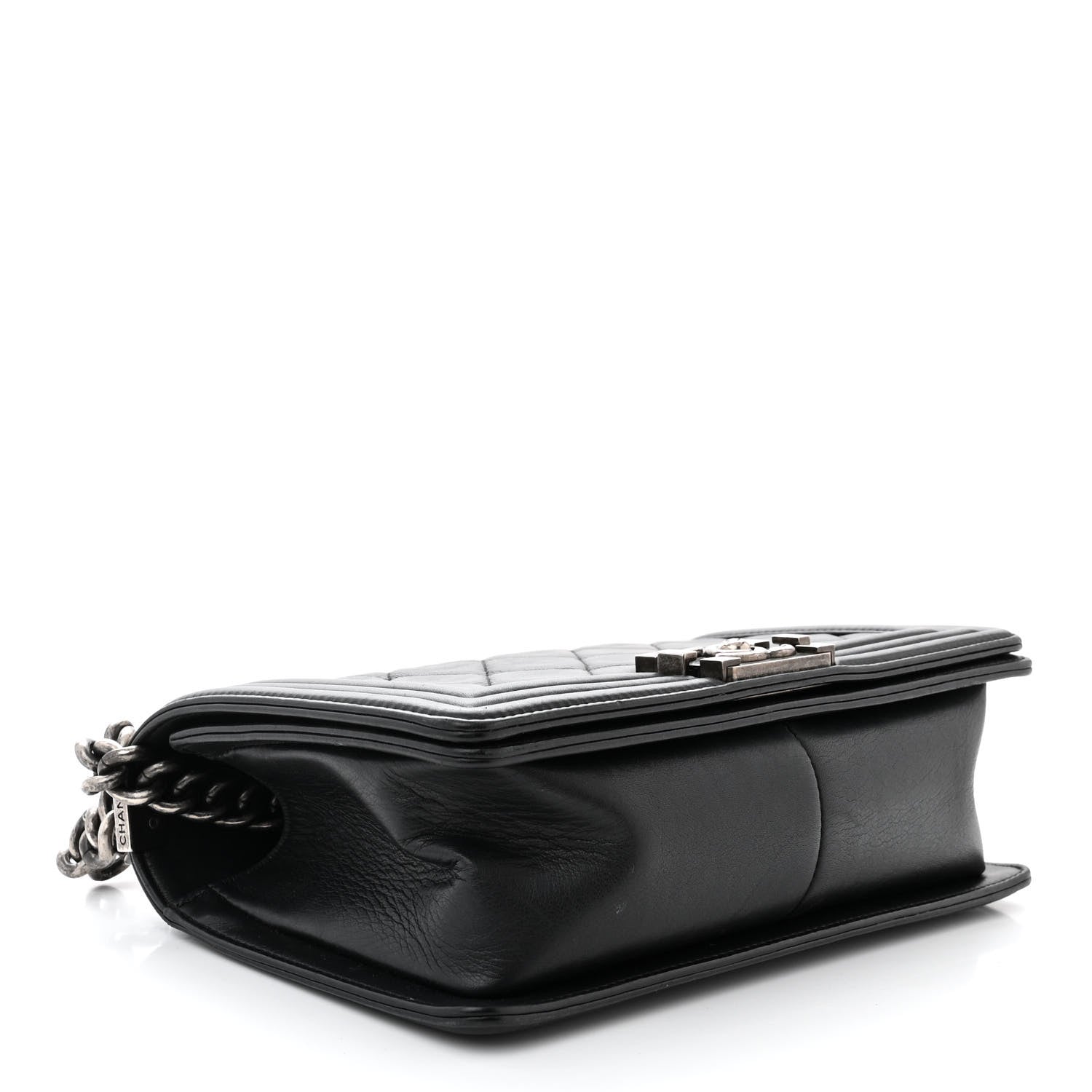 Chanel Calfskin Quilted Medium Boy Flap Black 4 of 13