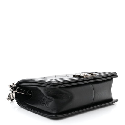 Chanel Calfskin Quilted Medium Boy Flap Black 4 of 13