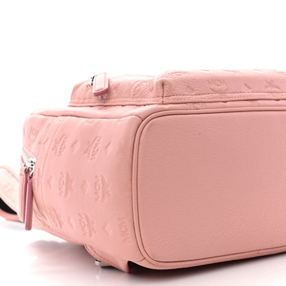 MCM Calfskin Ottomar Monogram Small Backpack Pink 9 of 13