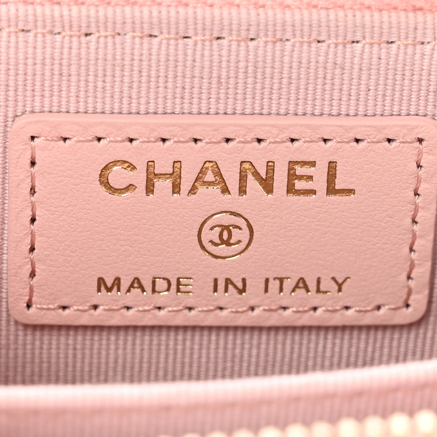 Chanel Lambskin Quilted Chanel 19 Vertical Zip Card Holder Wallet Light Pink 6 of 8