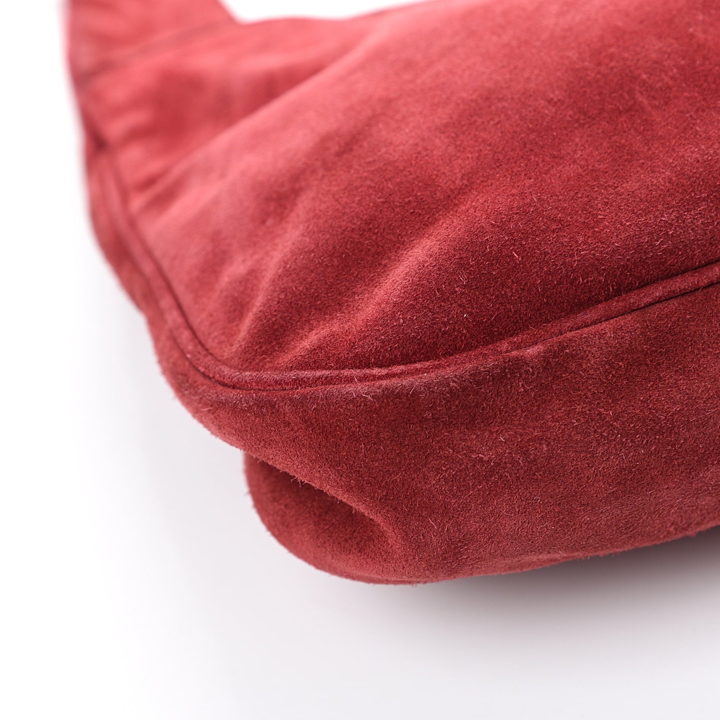 Suede Hobo Cerise