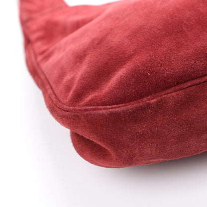 Prada Suede Hobo Cerise 8 of 14