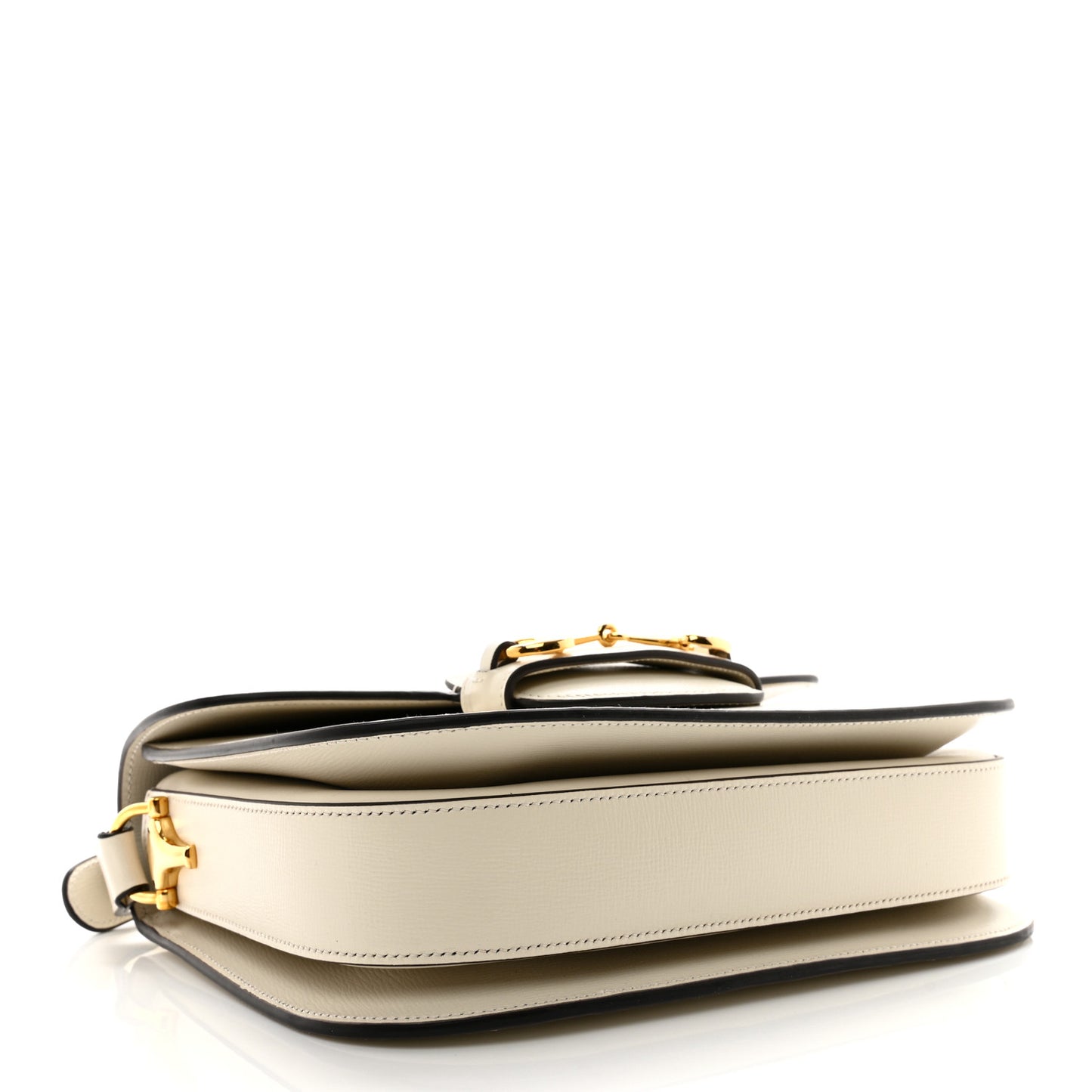 Azalea Calfskin Horsebit 1955 Shoulder Bag Mystic White
