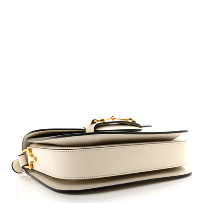 Gucci Azalea Calfskin Horsebit 1955 Shoulder Bag Mystic White 4 of 12