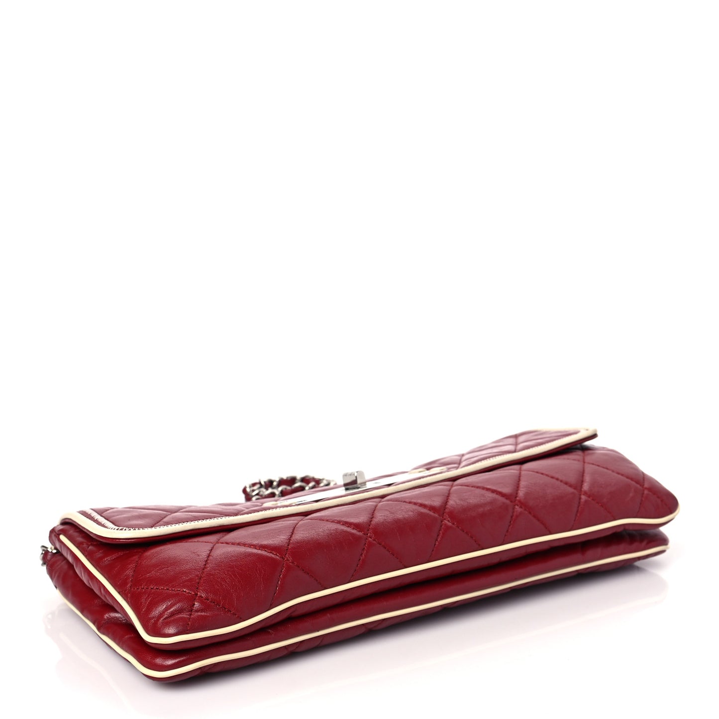 Lambskin East West Mademoiselle Flap Red