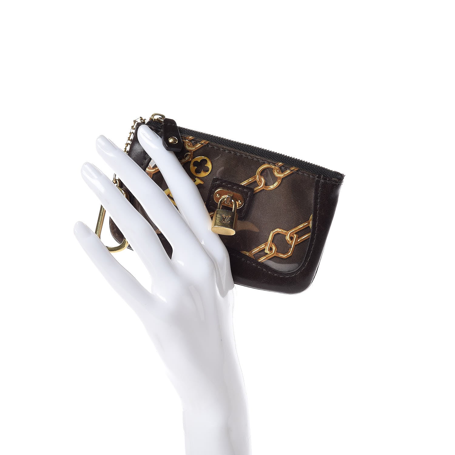 Louis Vuitton Monogram Charms Key Pouch Brown 2 of 10