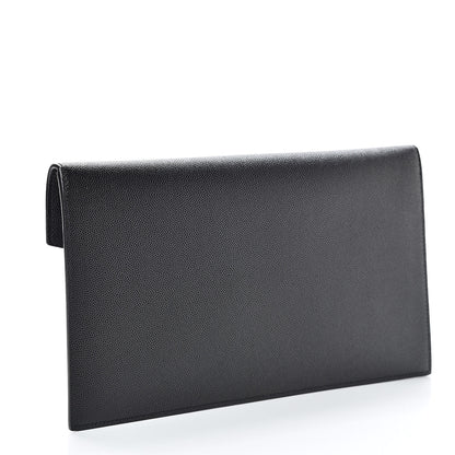 Saint Laurent Grain De Poudre Uptown Pouch Black 3 of 8