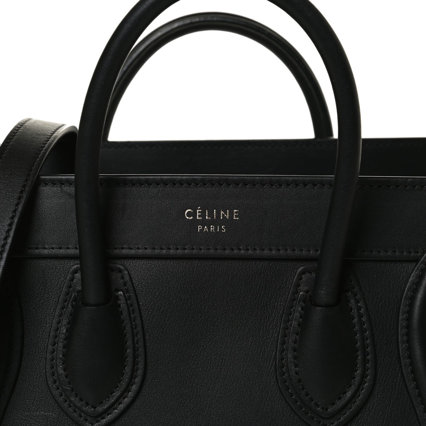Smooth Calfskin Nano Luggage Black