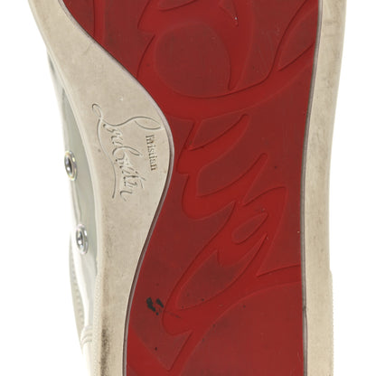 Christian Louboutin Patent Psychic Vieira Flat Sneakers 39 White Silver 7 of 10
