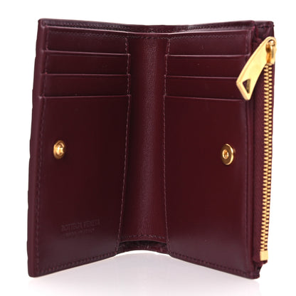 Bottega Veneta Nappa Intrecciato Small Bi-Fold Zip Wallet Barolo 5 of 9