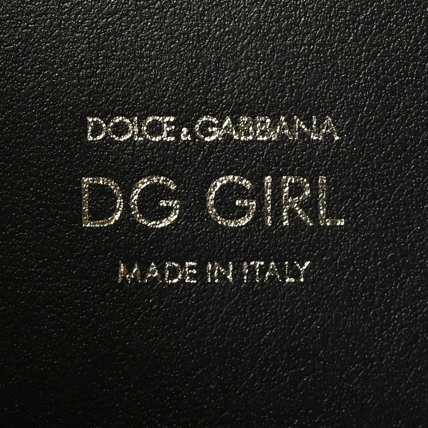 Nappa DG Girls Shoulder Bag Black
