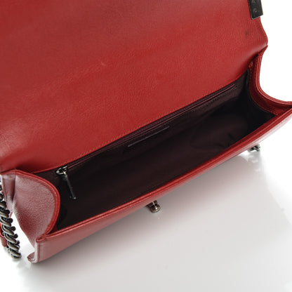 Chanel Patent Goatskin Quilted New Medium Boy Flap Red 5 of 11