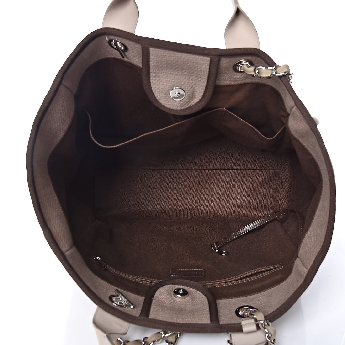 Canvas Large Deauville Tote Ecru