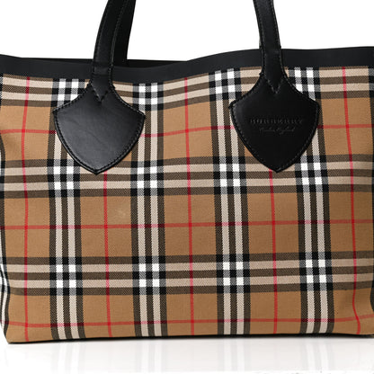 Burberry Vintage Check Medium The Giant Reversible Tote Antique Yellow Bright Red 8 of 25