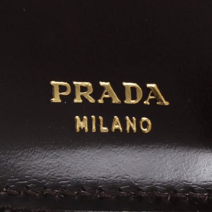 Prada Spazzolato Compact Zip Wallet Dark Brown 8 of 10
