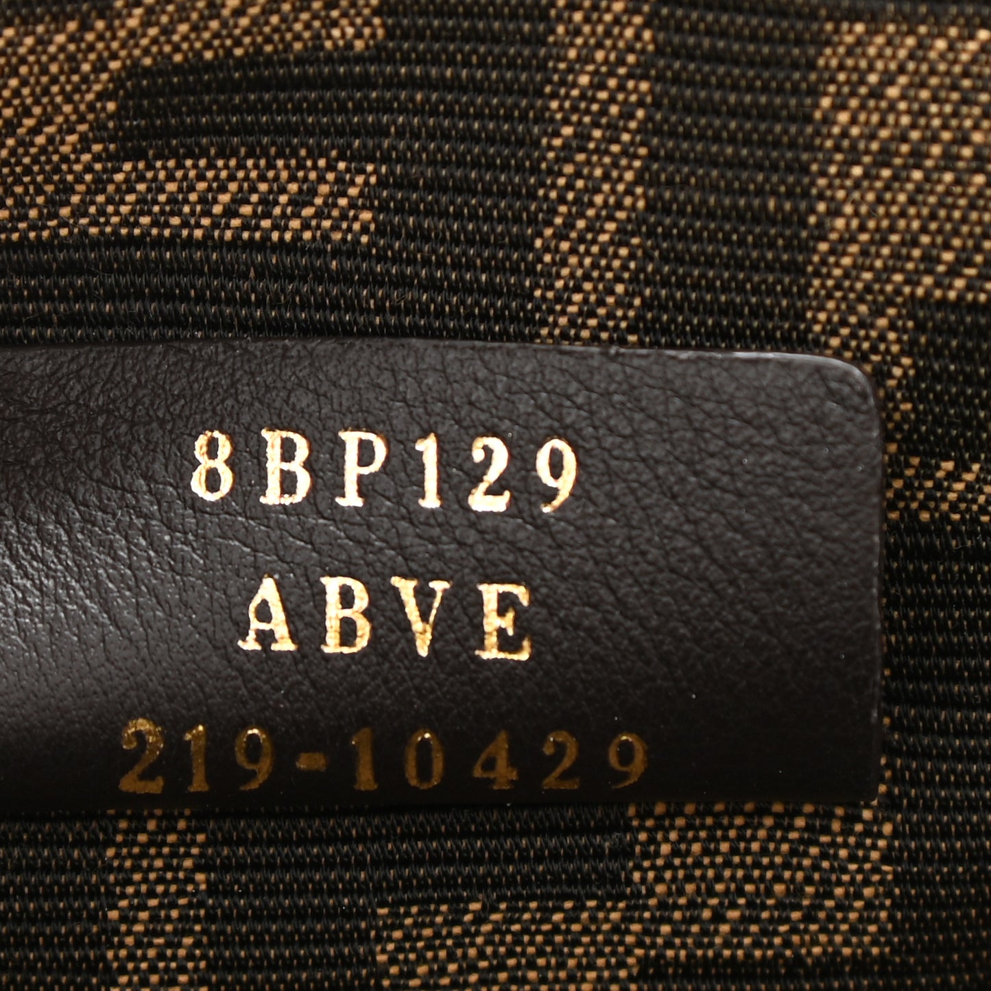 Shiny Nappa Small Fendi First Black