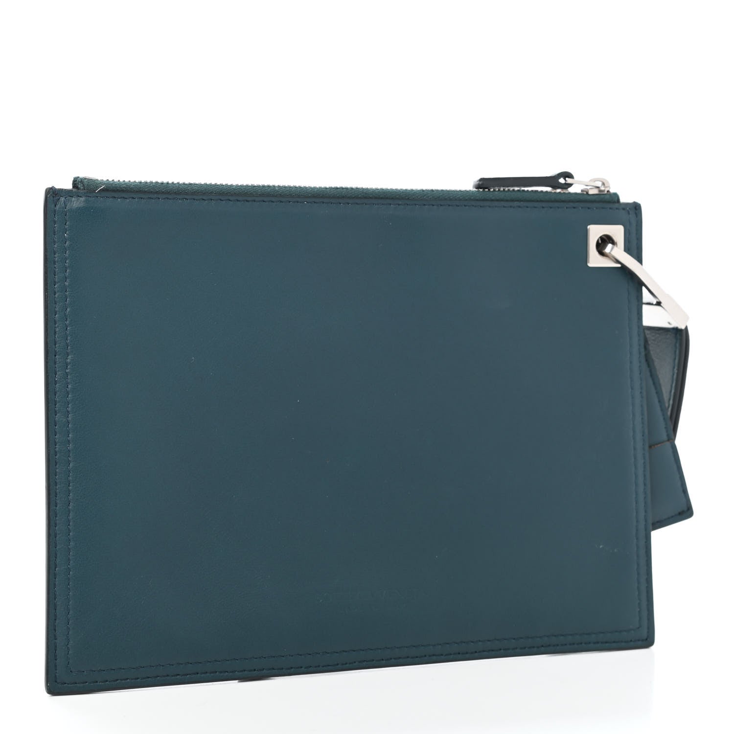 Bottega Veneta Nappa Maxi Intreccio Small Pouch Petroleum Blue 2 of 4