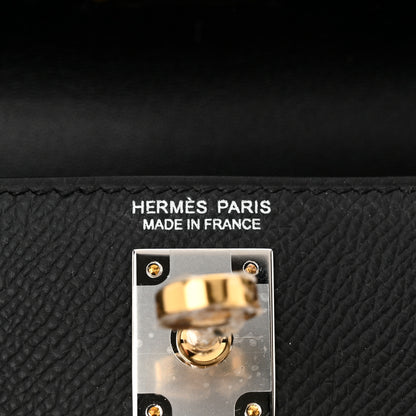 Hermes Epsom Mini Kelly Sellier 20 Black 6 of 11