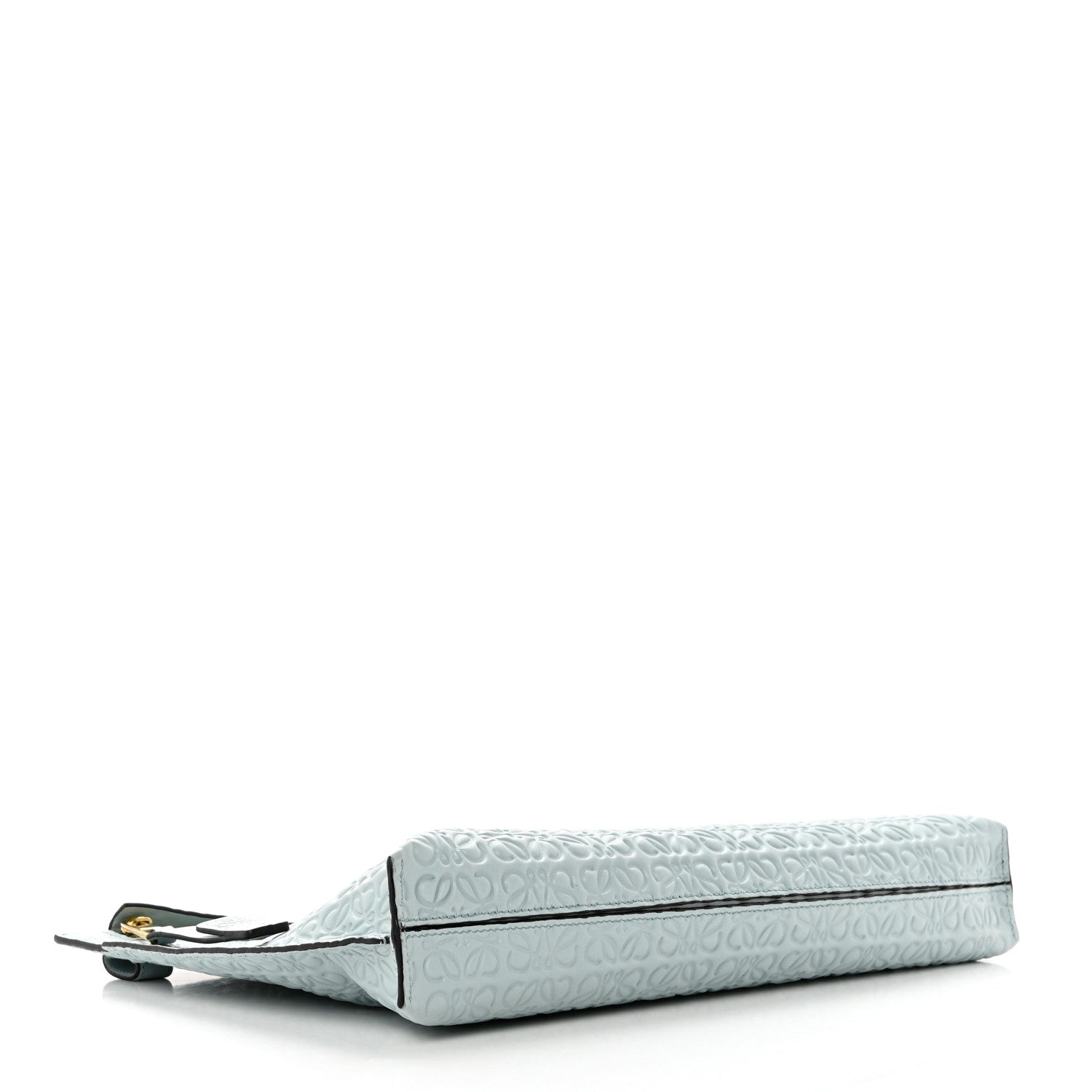 Loewe Calfskin Embossed Repeat T Pouch Light Blue 4 of 6