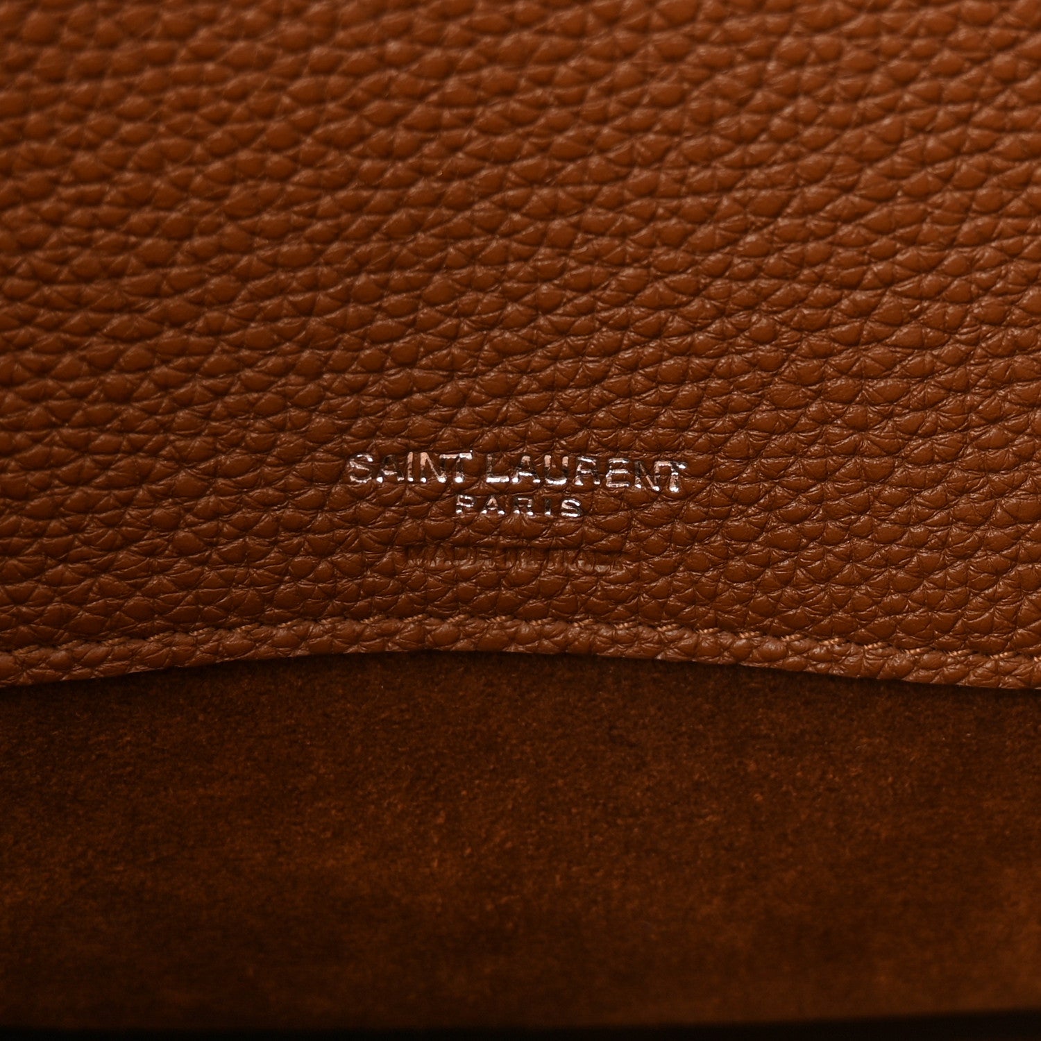 Saint Laurent Grained Calfskin Small Supple Sac De Jour Moka 7 of 10