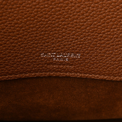 Saint Laurent Grained Calfskin Small Supple Sac De Jour Moka 7 of 10