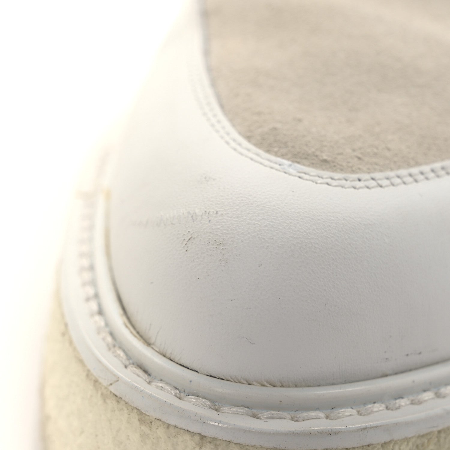Louis Vuitton Calfskin Suede Mens Creeper Ankle Boots 9 White 11 of 15