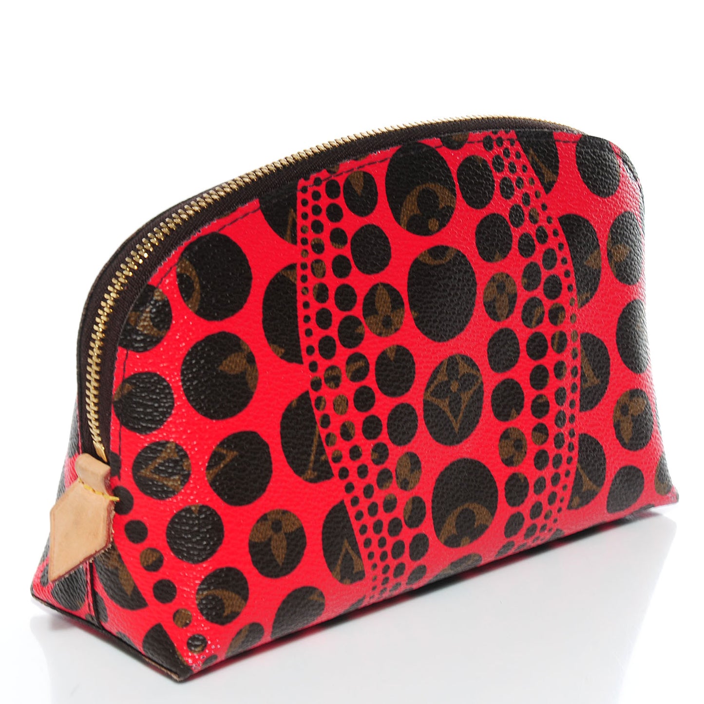 Monogram Kusama Pumpkin Dots Cosmetic Pouch Red