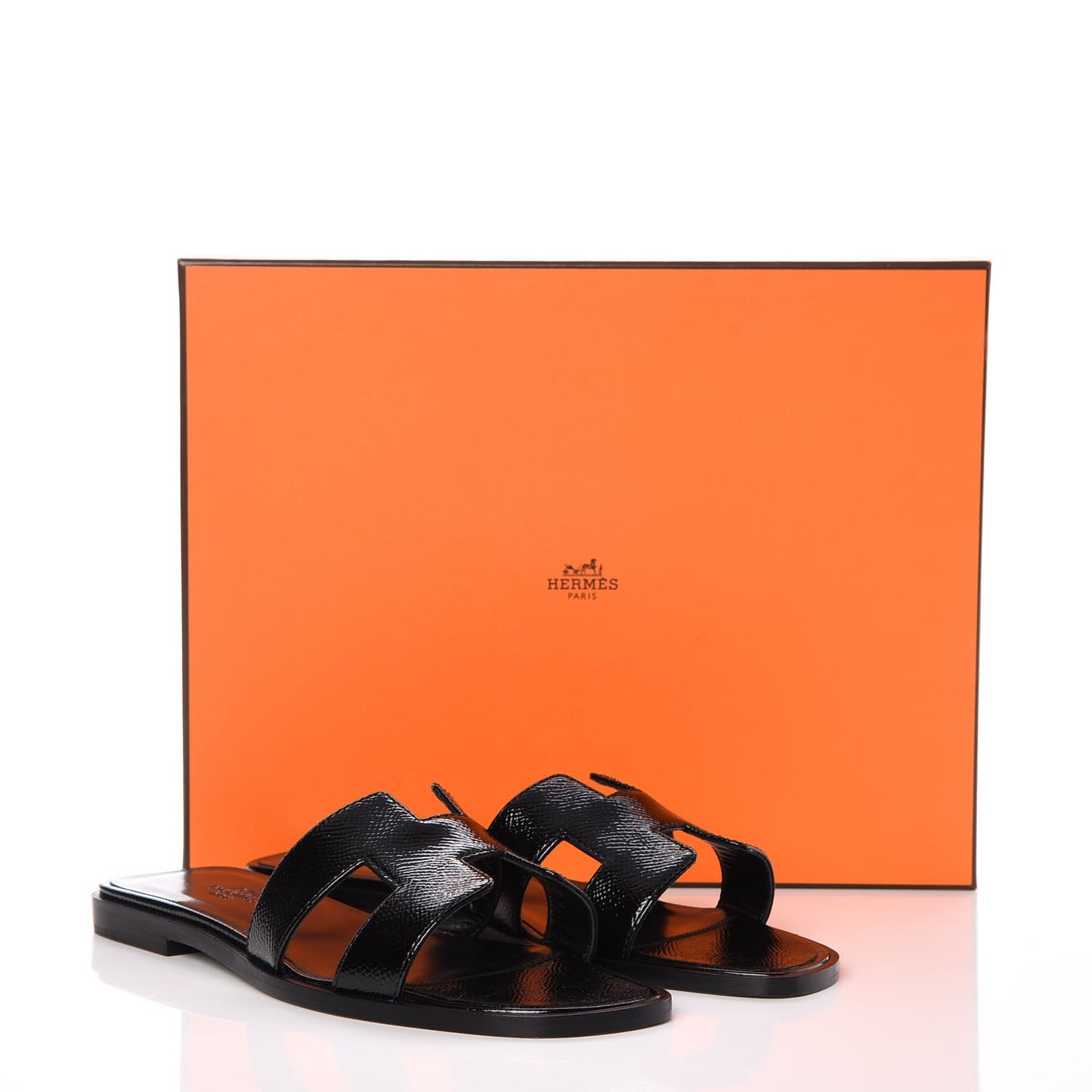 Patent Epsom Oran Sandals 36 Black
