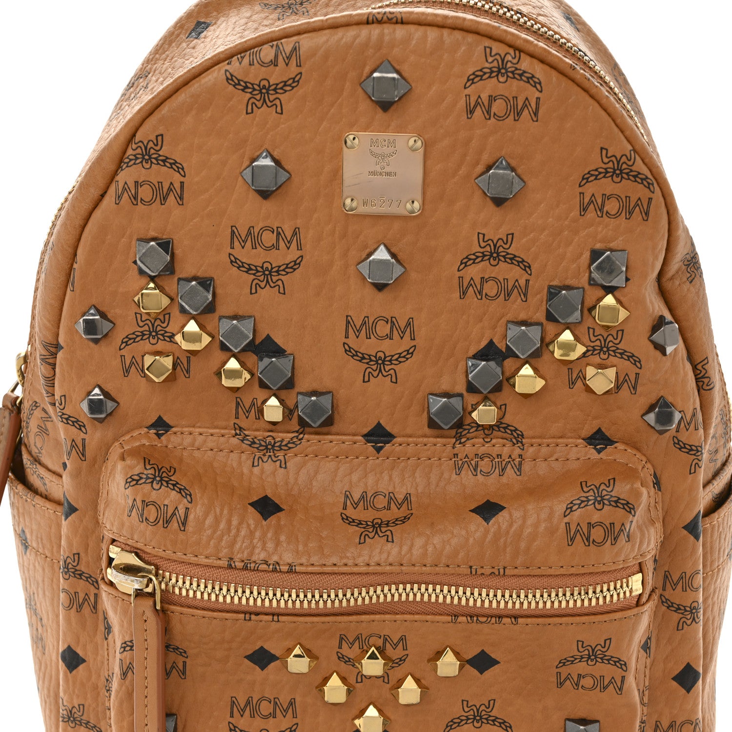 MCM Stark M Stud Coated Backpack - Small