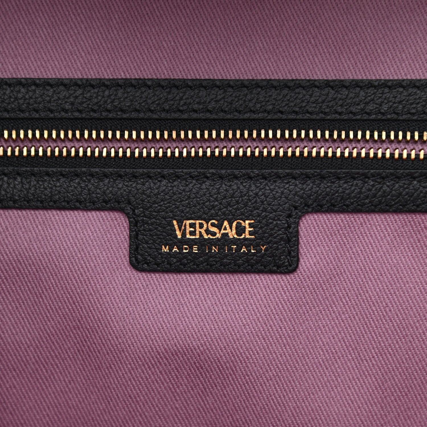 Versace Grained Calfskin La Medusa Tote Black 6 of 10