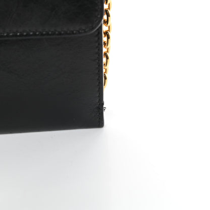 Christian Dior Crinkled Lambskin 30 Montaigne Clutch Black 13 of 15